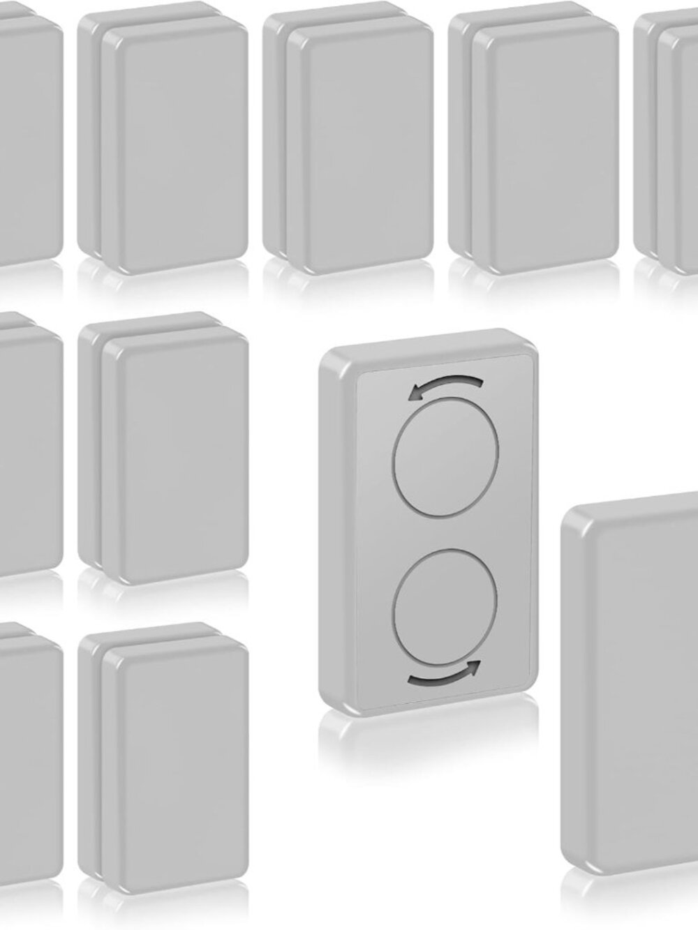 18 Pcs Outdoor Curtain Weights, Heavy Curtain Magnets, Waterproof-Grey